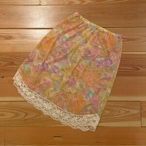 Sheer vintage silk skirt